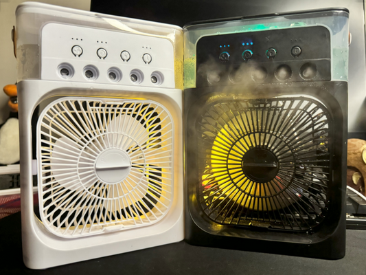 Table Fan with Humidifier