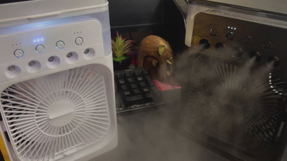 Table Fan with Humidifier